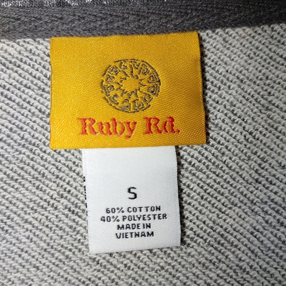 RUBY RD METALLIC FOIL LEOPARD PRINT JACKET S - Picture 5 of 6